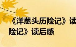 《洋葱头历险记》读后感怎么写 《洋葱头历险记》读后感