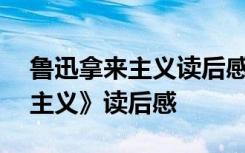 鲁迅拿来主义读后感800字高中 鲁迅《拿来主义》读后感