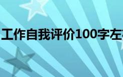 工作自我评价100字左右 工作自我评价100字