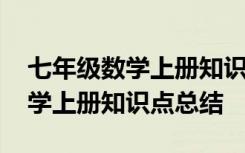 七年级数学上册知识点总结手抄报 七年级数学上册知识点总结