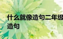 什么就像造句二年级语文下册 什么就像可以造句