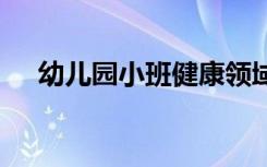 幼儿园小班健康领域教案 健康领域教案