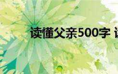 读懂父亲500字 读懂父亲作文多篇