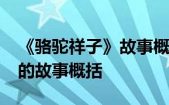 《骆驼祥子》故事概括(100字) 《骆驼祥子》的故事概括