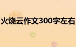 火烧云作文300字左右 火烧云优秀作文300字