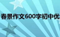 春景作文600字初中优秀作文 春景作文600字