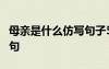 母亲是什么仿写句子5个 母亲是什么仿写排比句