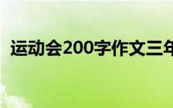 运动会200字作文三年级 运动会200字作文