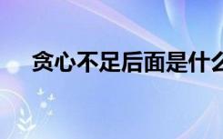 贪心不足后面是什么 贪心不足成语解析