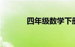 四年级数学下册同步练习试题