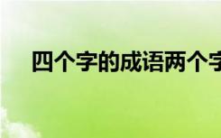 四个字的成语两个字一样 四个字的成语