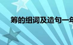 筹的组词及造句一年级 筹的组词及造句