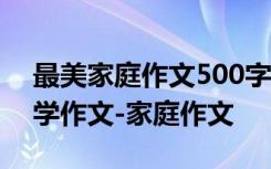 最美家庭作文500字怎么写 我的最美家庭小学作文-家庭作文