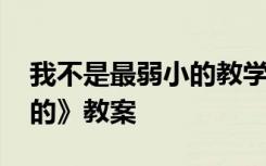 我不是最弱小的教学重难点 《我不是最弱小的》教案