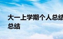 大一上学期个人总结600字 大一上学期个人总结