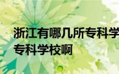 浙江有哪几所专科学校比较好 浙江省有什么专科学校啊