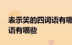 表示笑的四词语有哪些词语 表示笑的四字词语有哪些