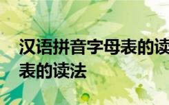 汉语拼音字母表的读法与写法 汉语拼音字母表的读法