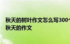 秋天的树叶作文怎么写300个字左右 秋天的树叶作文300字秋天的作文