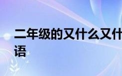 二年级的又什么又什么词语 又什么又什么词语