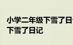 小学二年级下雪了日记200字6篇 小学二年级下雪了日记