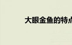 大眼金鱼的特点 观察大眼金鱼