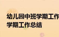 幼儿园中班学期工作总结上学期 幼儿园中班学期工作总结