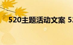 520主题活动文案 520活动主题宣传标语