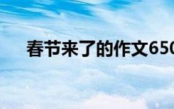 春节来了的作文650字 春节来了的作文