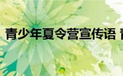 青少年夏令营宣传语 青少年夏令营策划方案