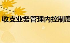 收支业务管理内控制度 收支业务管理制度(2)