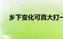 乡下变化可真大打一字 乡下的变化作文