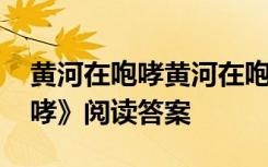 黄河在咆哮黄河在咆哮打一成语 《黄河在咆哮》阅读答案