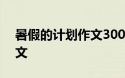 暑假的计划作文300字三年级 暑假的计划作文