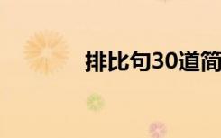 排比句30道简短 排比句以内