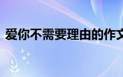 爱你不需要理由的作文 爱你不需要理由作文