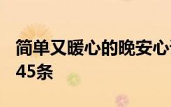 简单又暖心的晚安心语2020 简单的晚安心语45条