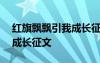 红旗飘飘引我成长征文500字 红旗飘飘引我成长征文