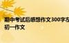 期中考试后感想作文300字左右 期中考试后感想作文600字_初一作文