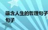 蕴含人生的哲理句子有哪些 蕴含人生的哲理句子