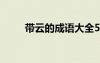 带云的成语大全500个 带云的成语