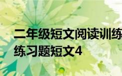 二年级短文阅读训练及答案 二年级短文阅读练习题短文4