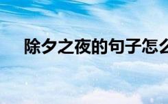 除夕之夜的句子怎么写 除夕之夜的句子