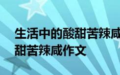 生活中的酸甜苦辣咸作文400字 生活中的酸甜苦辣咸作文