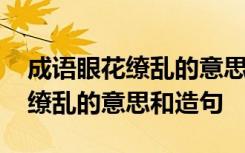 成语眼花缭乱的意思和造句二年级 成语眼花缭乱的意思和造句