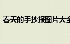 春天的手抄报图片大全人物 春天的手抄报图