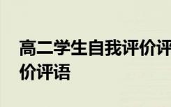 高二学生自我评价评语大全 高二学生自我评价评语