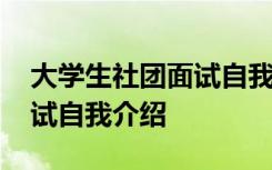 大学生社团面试自我介绍完美 大学生社团面试自我介绍