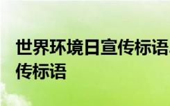 世界环境日宣传标语2021 世界环境日主题宣传标语