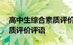 高中生综合素质评价评语800 高中生综合素质评价评语